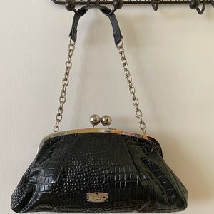 Nine West Croc embossed hand bag